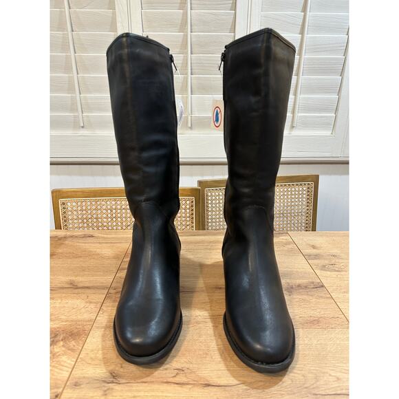 David Tate Superior Black Boots Leather Sz 10.5 WW NWOB Formal Casual Waterproof - Picture 4 of 13